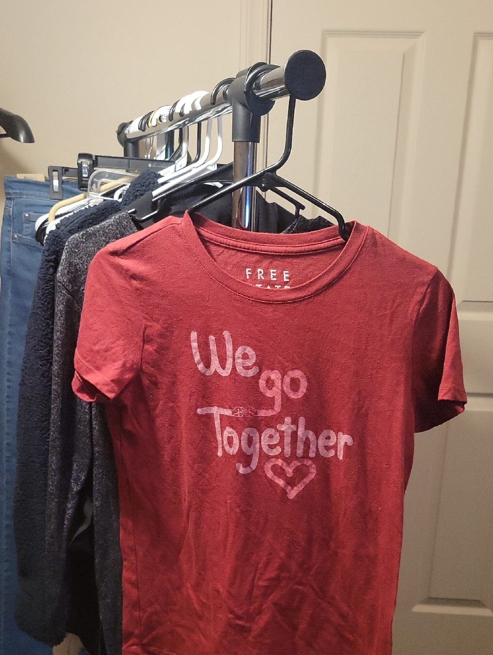 Free People Red 'We Go Together' Graphic Kids Tee